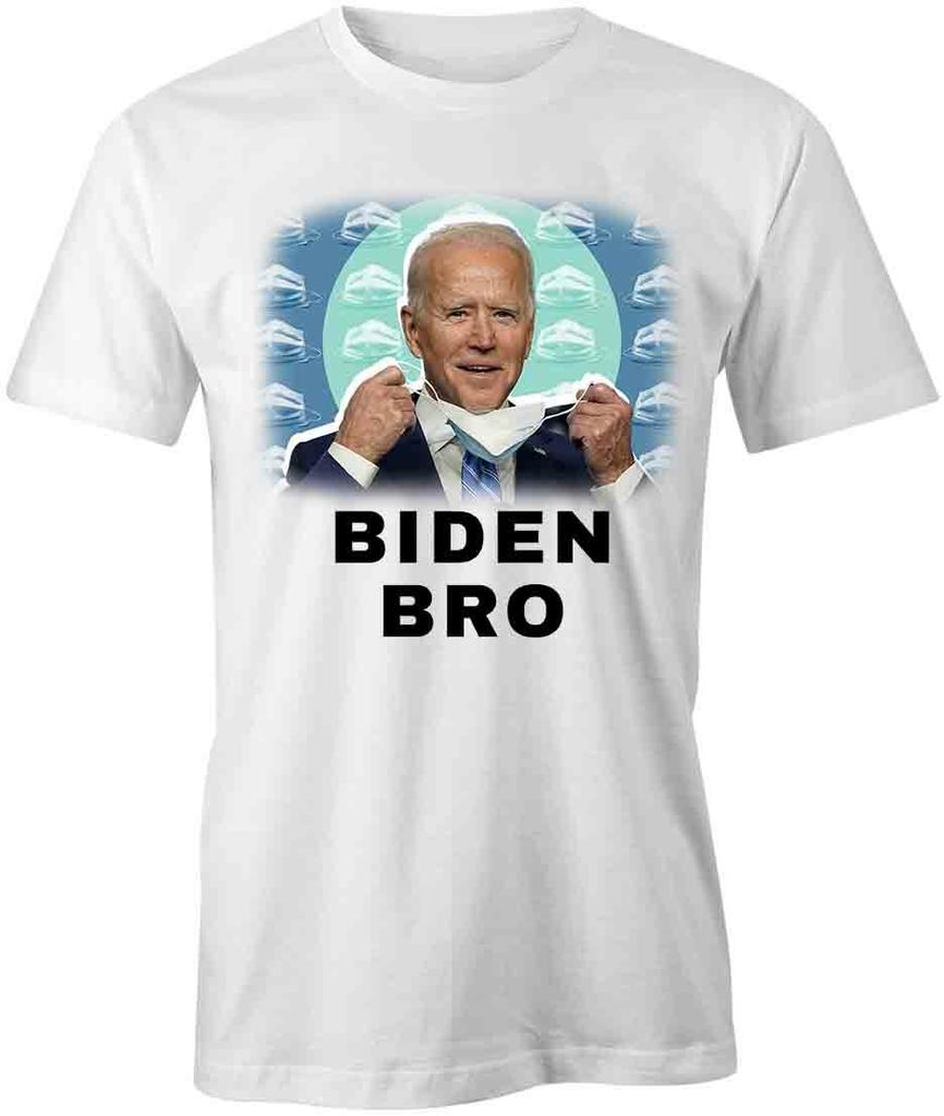 BIDEN BRO T-SHIRT TShirt Tee Short-Sleeved Cotton POLITICAL CLOTHING S1WCA681