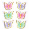 12PCS Multicolor Butterfly Flower Basket Paper Tabletop Ornament  Party Supplies