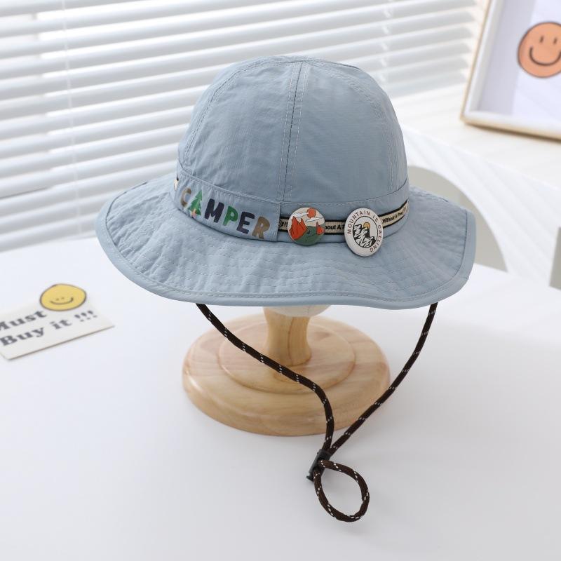 Children's Hats Summer Thin Quick Drying Hats  Baby Summer Sun Protection Hats  Boys  Sun Hats  Girls  Fisherman Hats  Kids