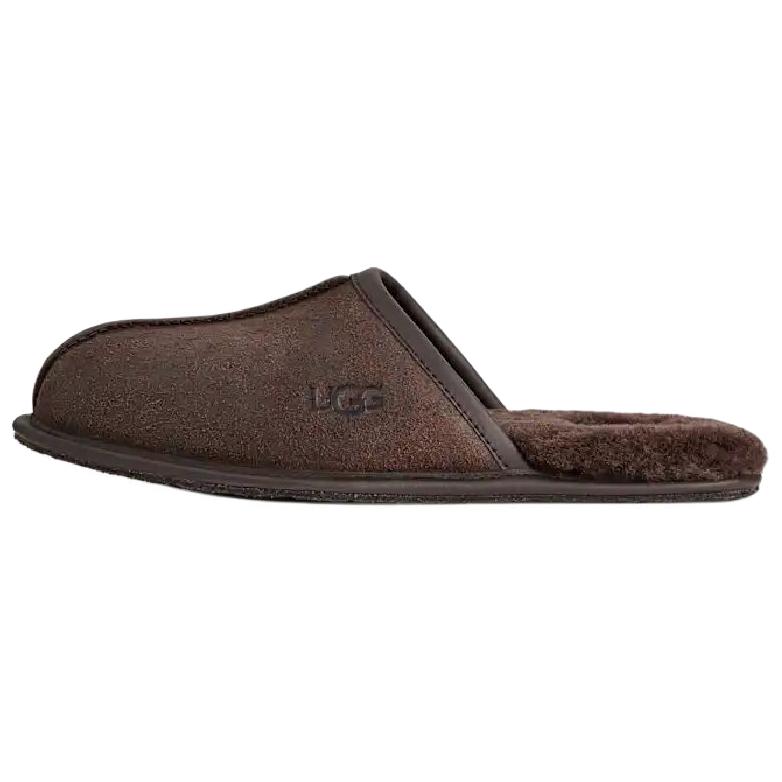 

UGG Scuff Slip-On Comfortable Anti-Wear Closed-Toe Slippers Men slippers Dark-Brown 1171294-DDC 42
