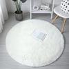 Round Rug For Living Room With Silk Wool Material And Tie Dye Pattern For Home Decor