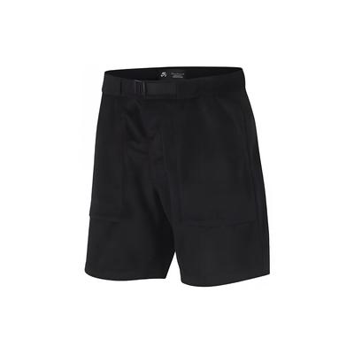 Solid Color Straight Leg Comfortable Cargo Shorts Men Shorts Black BQ8752-010