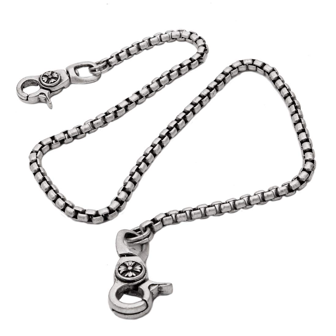 

Vintage Silver Snake Square Wallet Chain Biker Punk Key Chain SJ54A [UNIQSUM]