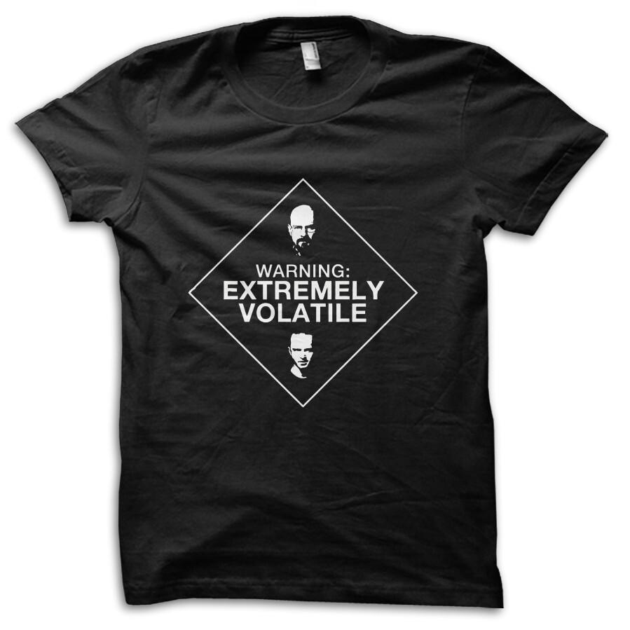 Breaking Bad  Extremely Volatile  Walter Jesse TV Show T-Shirt M5533 S разноцветный