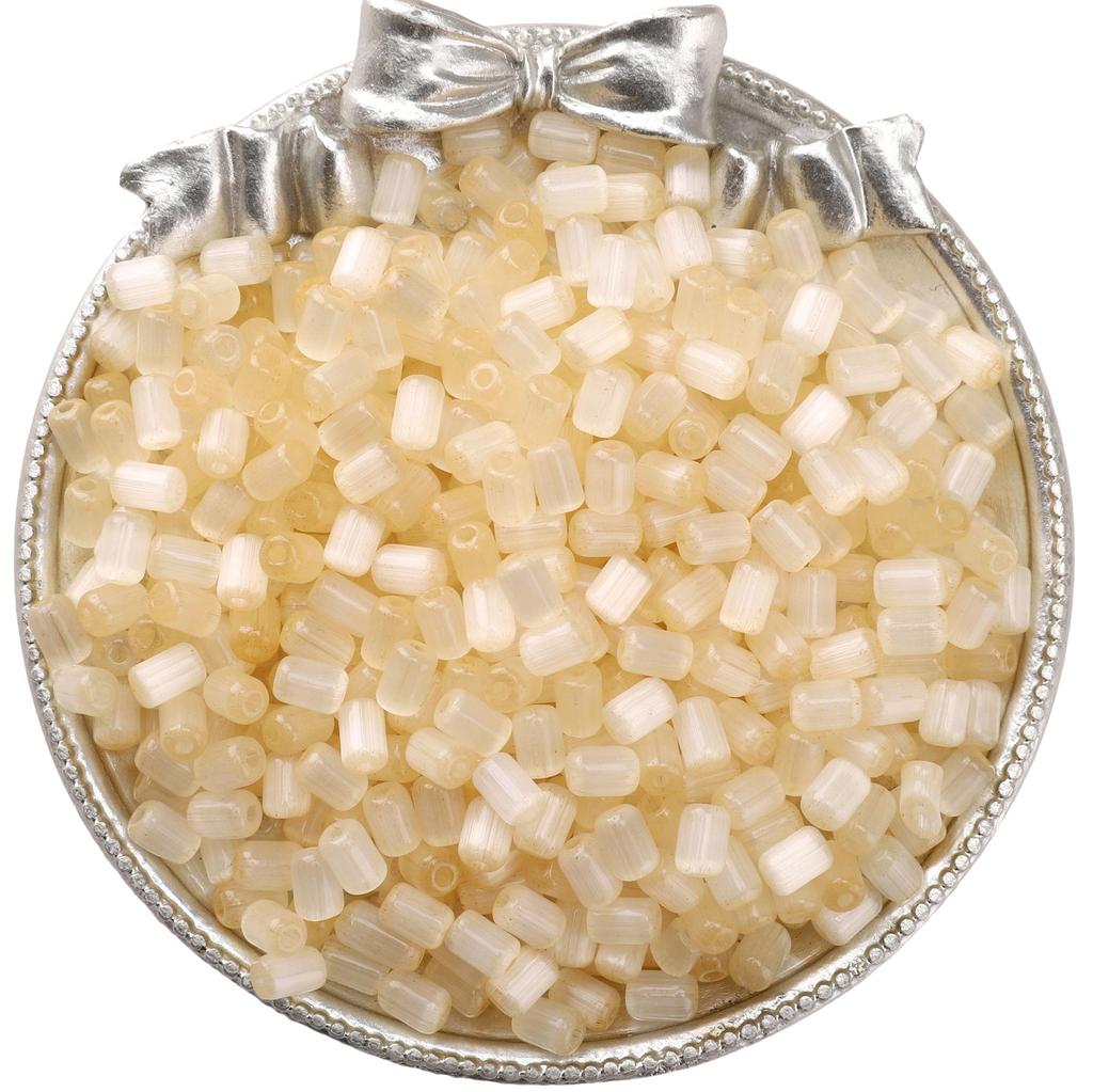 60Pcs Glass Seed Beads Cat Eye Jujube Shaped Beads DIY Bracelet Necklace For Jewelry Making Accessories