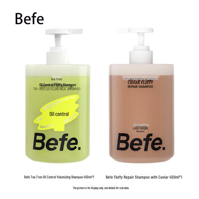 BeFe Tea Tree Oil Control Volumizing & Caviar Repair Shampoo Duo