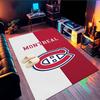 Tapis de sol Équipe de hockey des Canadiens de Montréal Convient pour l'intérieur et l'extérieur, Tapis pour maisons, bureaux, salons, Décoration intérieure, Cadeau de Noël