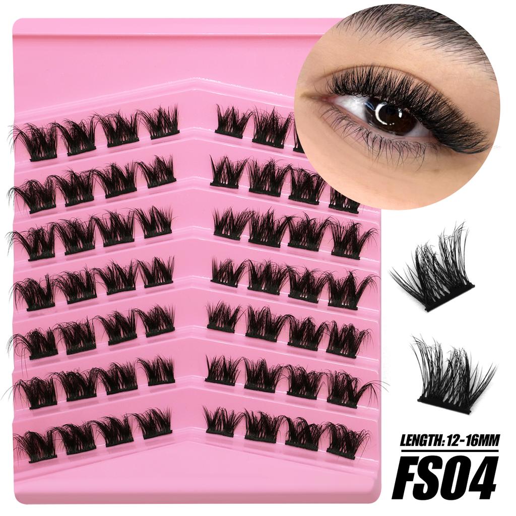 Clustere de gene DIY Extensie de gene Cluster de gene individuale Volum lung natural Tavă mixtă Set de grupuri de gene