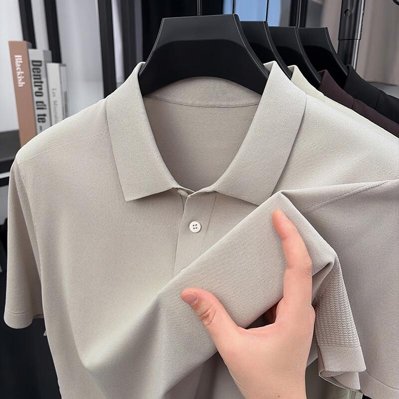 Men's Solid Short Sleeve Polo Shirt