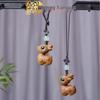 Red Sandalwood Deer Tassel Phone Chain & Keychain Pendant