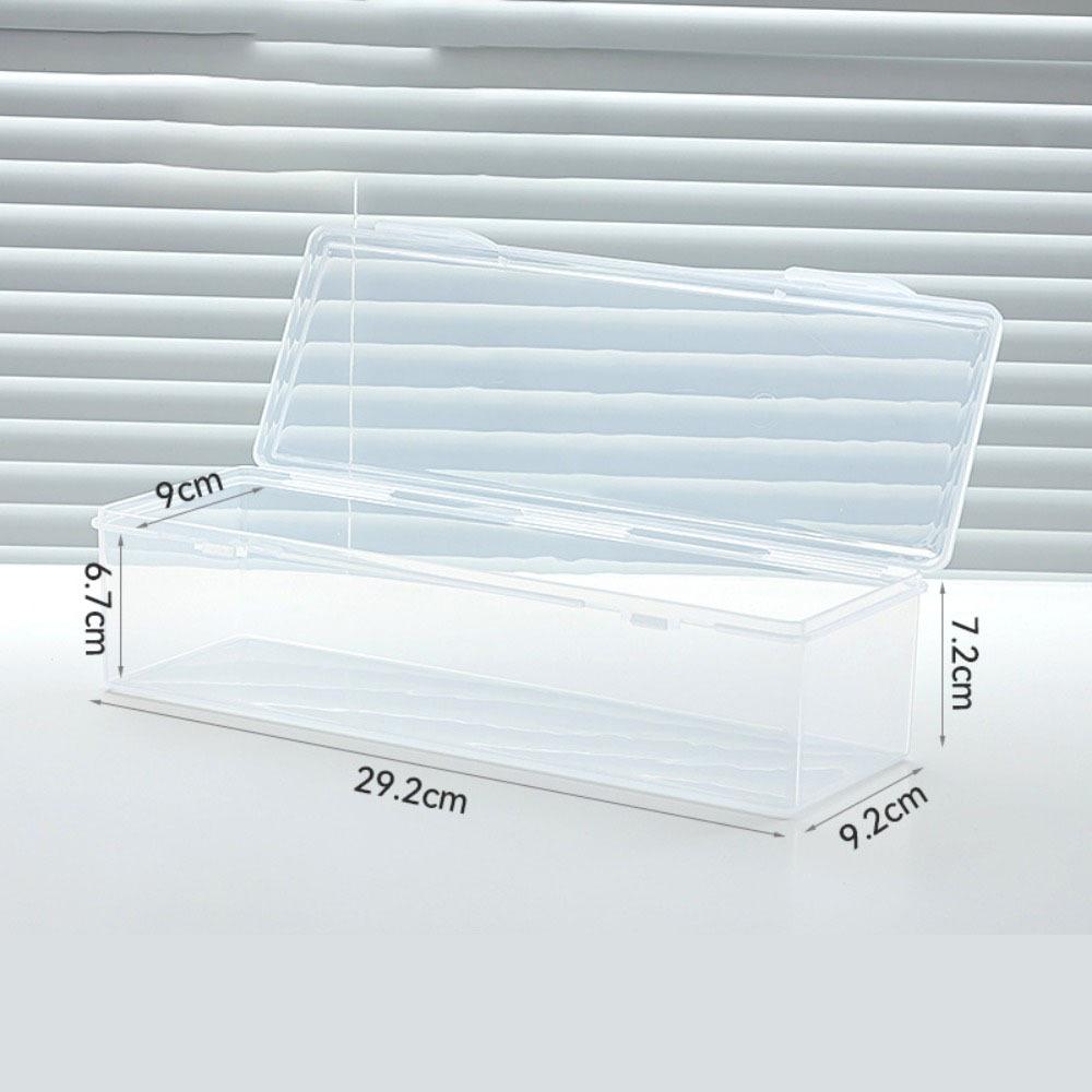 Cutie Organizator Transparentă din Plastic Divizor Ajustabil Cutie Organizator Compartimentată Transparentă Cutii Portabile pentru Depozitarea Cărților