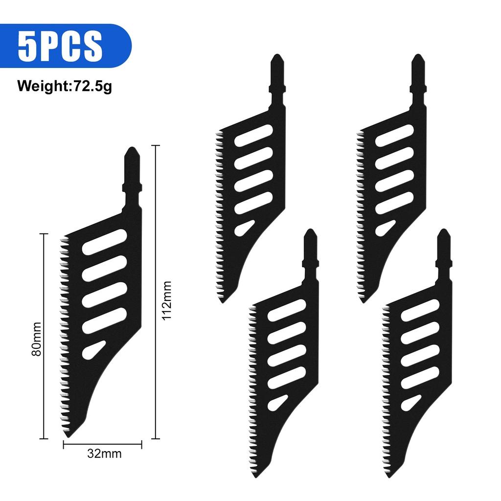 Stichsägeblatt Extra Lang Schwerlast Laubsägeblätter T-Schaft Fein Grob Verzahnt für Holz Aluminium Enge Räume
