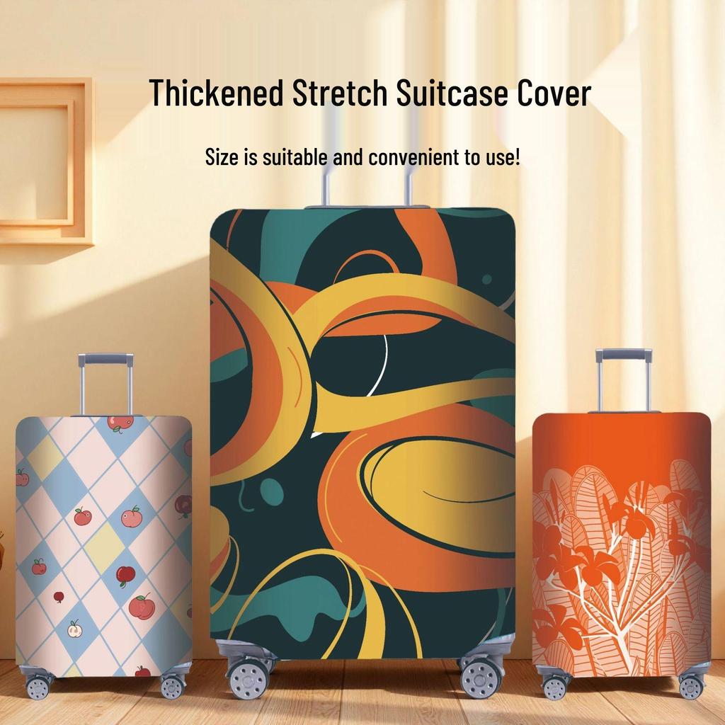 Kratz- und verschleißfeste bedruckte Gepäckschutzhülle: Dicke, elastische, staubdichte Hülle