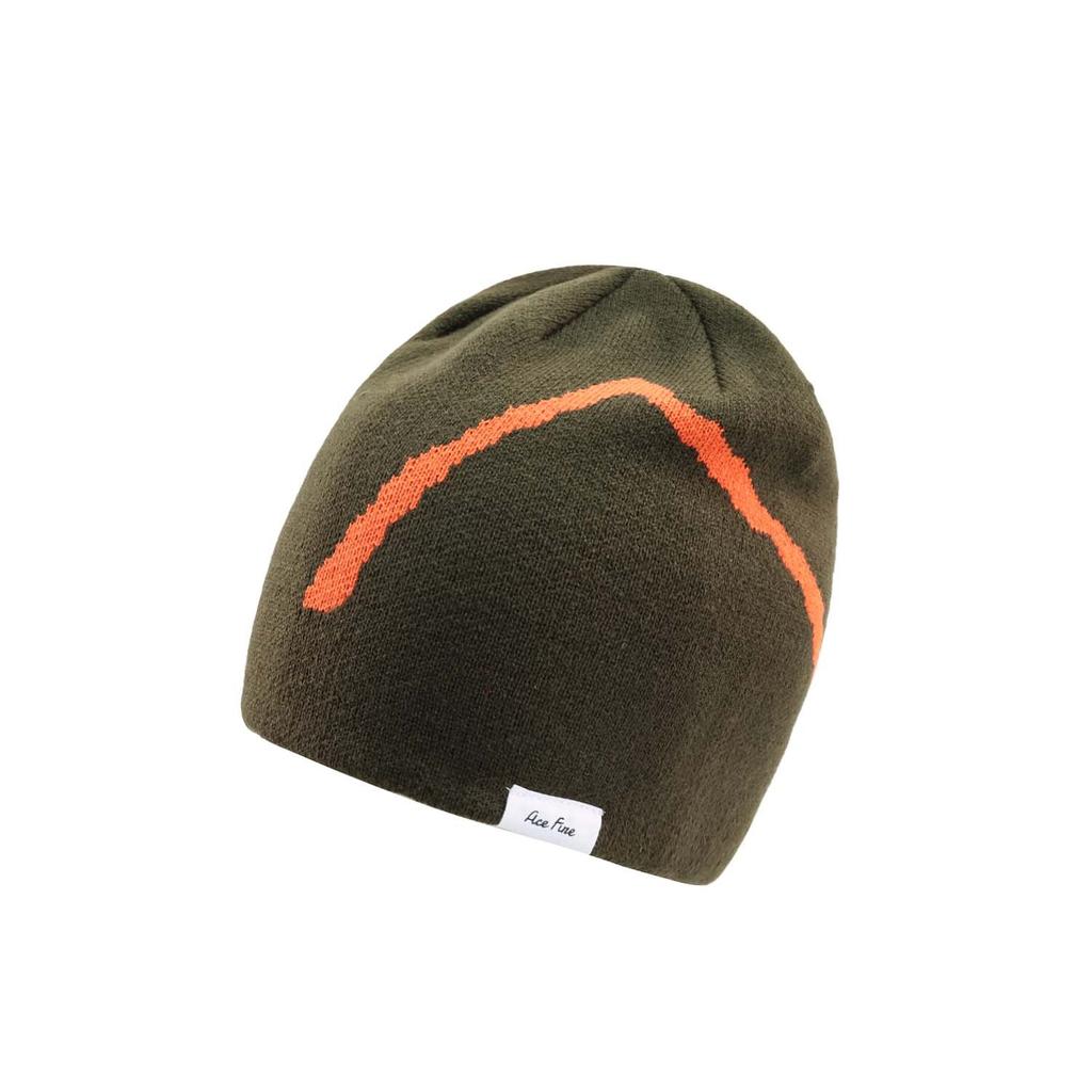 Pullover Knitted Hat Clip Label Wool Hat Men's Winter Big Head Circumference Warm Cold Hat Wool Hat Women's Winter Hat
