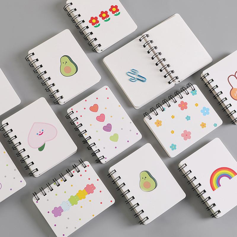 Hyuna Style A7 Side-Bound Coil Pocket Notebook - Mini Student Portable Notebook