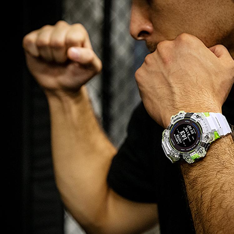 G-SHOCK Serie G-Squad Monitoraggio della Frequenza Cardiaca GPS Sensore Intelligente Luce LED Smartwatch Movimento Solare al Quarzo Cinturino in Resina Smartwatch da Uomo GBD-H1000-7A9PRD