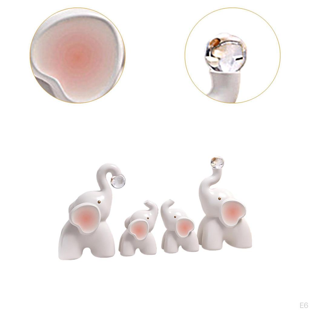 Desktop Figurine Elephant Sculpture for Walkways Grounds Decor