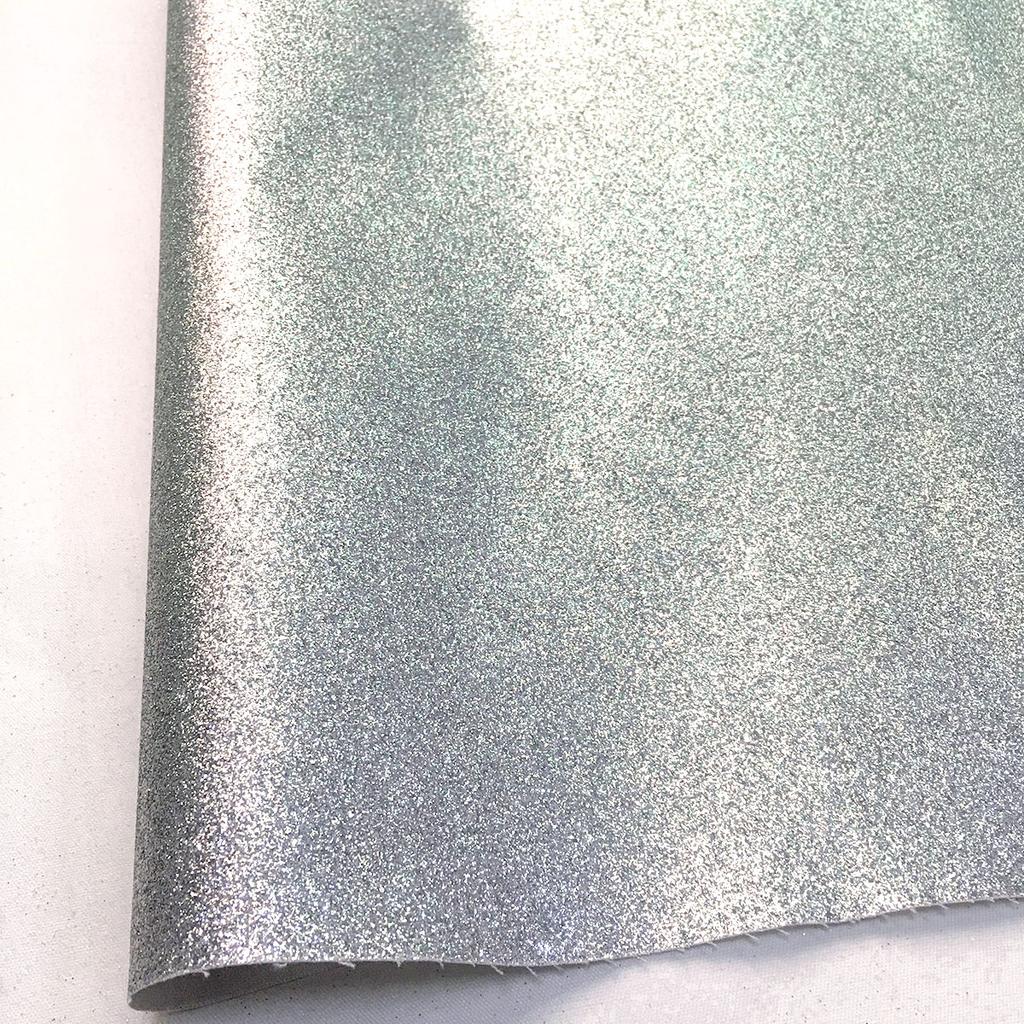 A5 Fine Glitter Sewing PU Leather Fabric Sparkle Shiny Iridescent Craft Doll DIY Material Bows Bag Decor Sheets