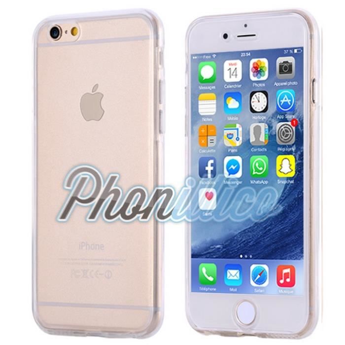 Coque TPU - Phonillico® - iPhone 7 - Transparent - Ultra Slim - Protection Intégrale