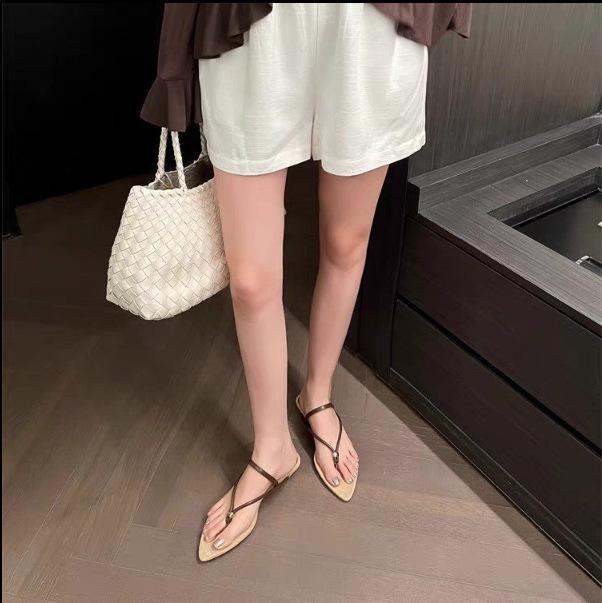 

Нишевые крутые тапочки женские летние для улицы темпераментные остроносые туфли на высоком каблуке с сандалиями 39 коричневый