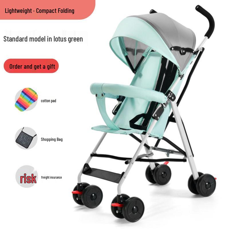 Lightweight Folding Baby and Toddler Umbrella Stroller with Recline Feature