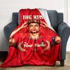 Cristiano Ronaldo (152) Personalized Name Blanket Multi-purpose Personalized Blanket Soft Warm Cozy Perfect for Livingroom Sofa Home Decor Picnics