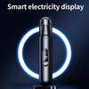 USB Rechargeable Electric Nose Hair Trimmer with LED Display-Painless Facial Hair Removal Device Type-C Charging