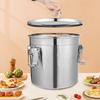 Premium 304 Stainless Steel Rice Storage Container, 12L/3.17gal Airtight Kitchen Grain Bin, Free Standing Food-Grade Canister