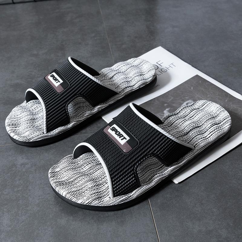 Extra Large Size 49 Slippers Men's Summer Outer Wear Trendy Men's Thick Bottom Non-slip Outdoor Internet Celebrities Step On Shit Cool Slippers Men