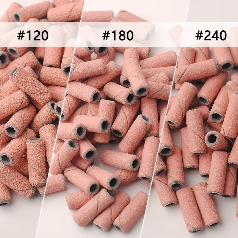 3.1Mm 80Pcs Mini Nail Sanding Bands Electric Machine Nail Drill Bits Acrylic Polish Remover Files Nails Accessory Tool