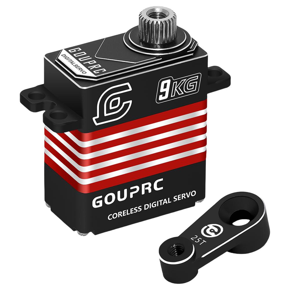 9KG Waterproof Metal Gear Servos All Metal Coreless Digital Servos for 1/18 TRX-4 TRX-6 SCX10 III RC Crawler Car