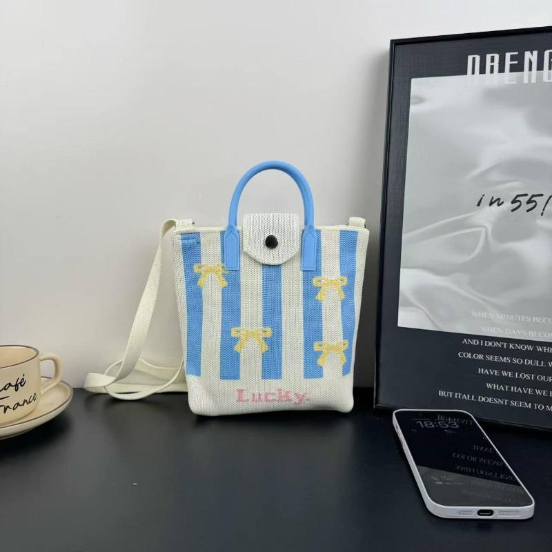 New knitted mobile phone bag, high-end handbag, women's messenger bag, adjustable versatile, convenient and large-capacity bag