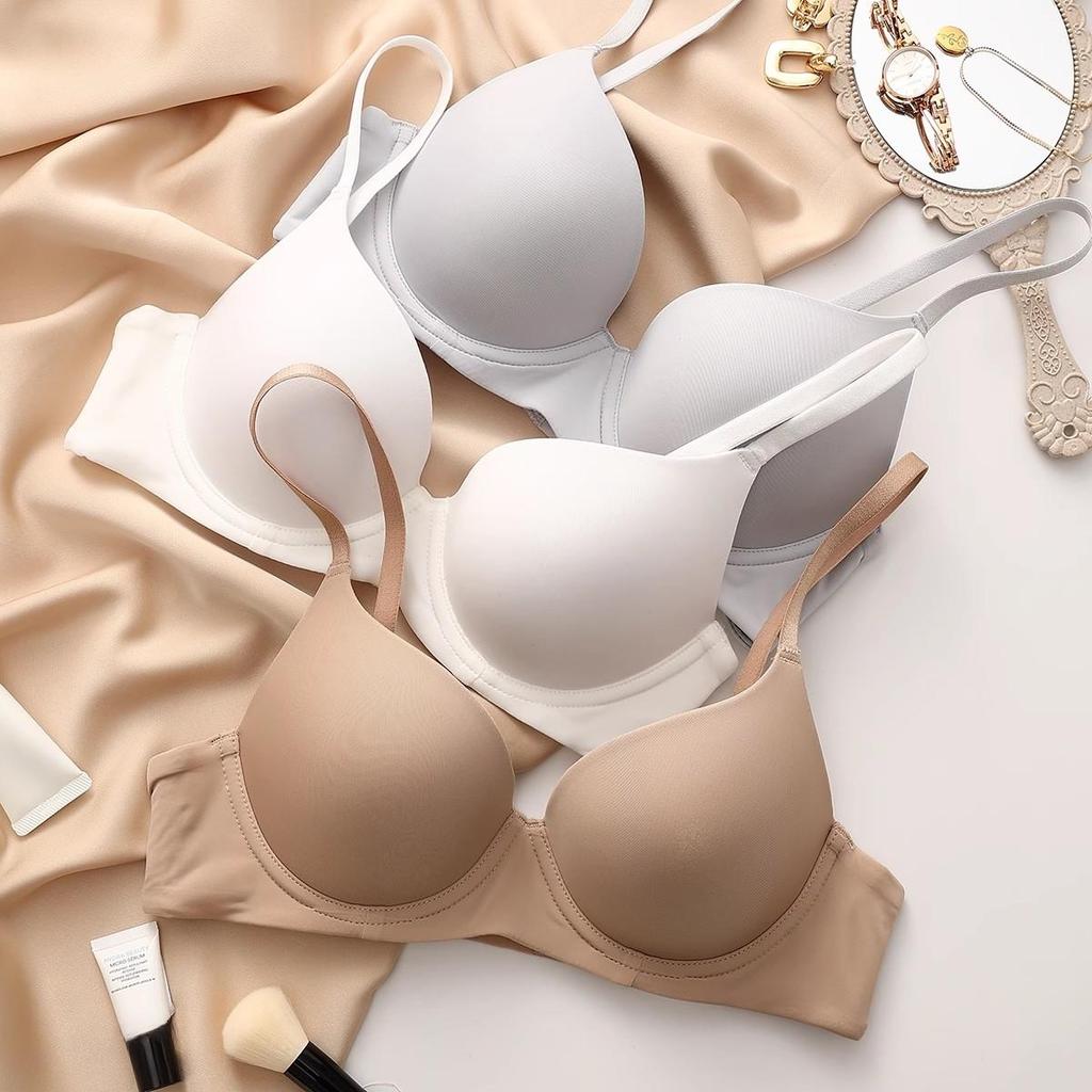 Plus Size Dessous für Frauen Nahtloser Push-Up-BH Sexy dünner Baumwoll-Büstenhalter Bequeme Unterwäsche Weibliche CDE-Cup-Unterwäsche