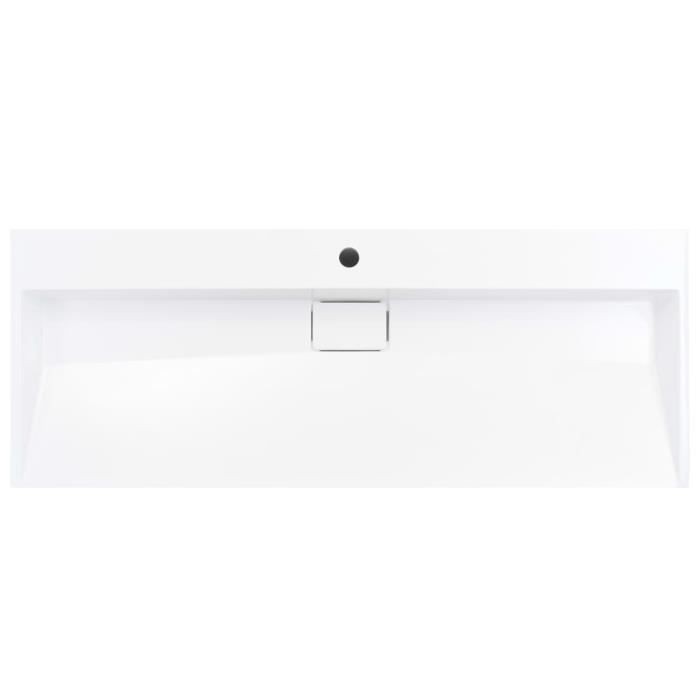 VidaXL Washbasin 120x46x11 Cm Mineral/marble White