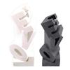 Yousheng 3D Printed LOVE Vase Plastic Flower Vase Modern Hand Sculpture Decorative Vase for Table Centerpiece Wedding Living Room Office Home