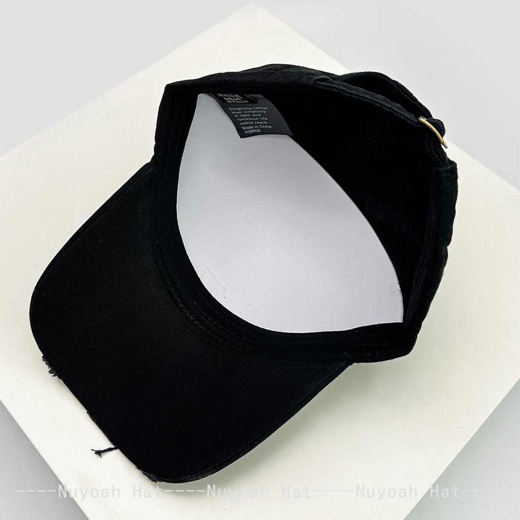 New Men Women American Vintage Embroidered Letters Baseball Hats Sunshade Street Versatile Broken Peaked Caps Personal Fashion