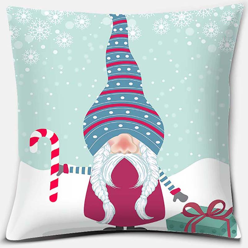 

Наволочка с рисунком Санта-Клауса, квадратная наволочка, украшение для дома и офиса, наволочка 40X40CM