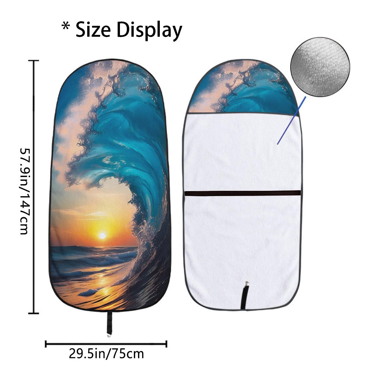 

Front Car Seat Towel Cover: All-Season Gym & Workout Protector, Universal Fit 75x150 cm