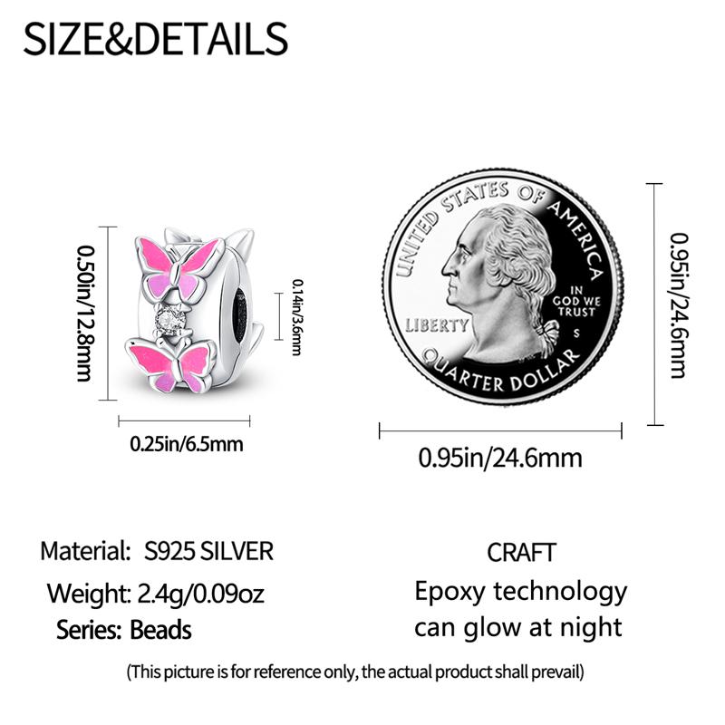 Pendant Charm Bead Copper Red Densely Set Zircon Bead Fit Original Bracelet For Jewelry Making Valentine'S Day Gift