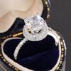Geometric Zircon Ring For Women, Fashion Light Luxury High-End Rings, Popular Sparkling Jewelry