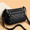Women's Bag 2025PU Zipper One Shoulder Messenger Wind Mommy Bag Women's Bag Small Square Bag