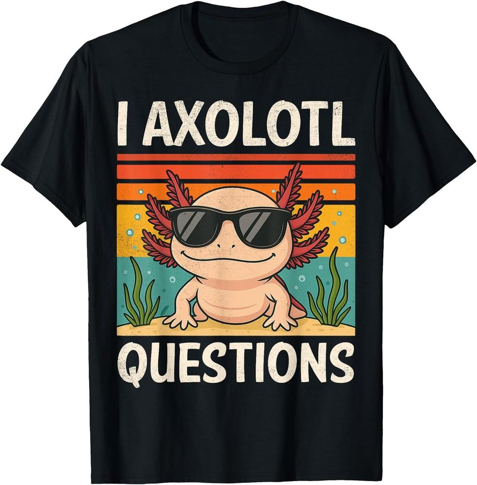 I Axolotl Questions Shirt Adults Youth Kids Retro Vintage T-Shirt