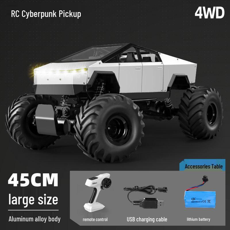 

Высокоскоростная радиоуправляемая машина Tesla Bigfoot - 4WD для лазания, перезаряжаемый пульт управления для детей High Capacity Battery Pack [~30-Minute Playtime]