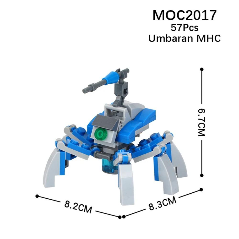 MOOXI Space Wars Series Robot Model MOC Brick DIY Diorama Adult Children Toys Building Block Set Montessori Gift Room Decoration