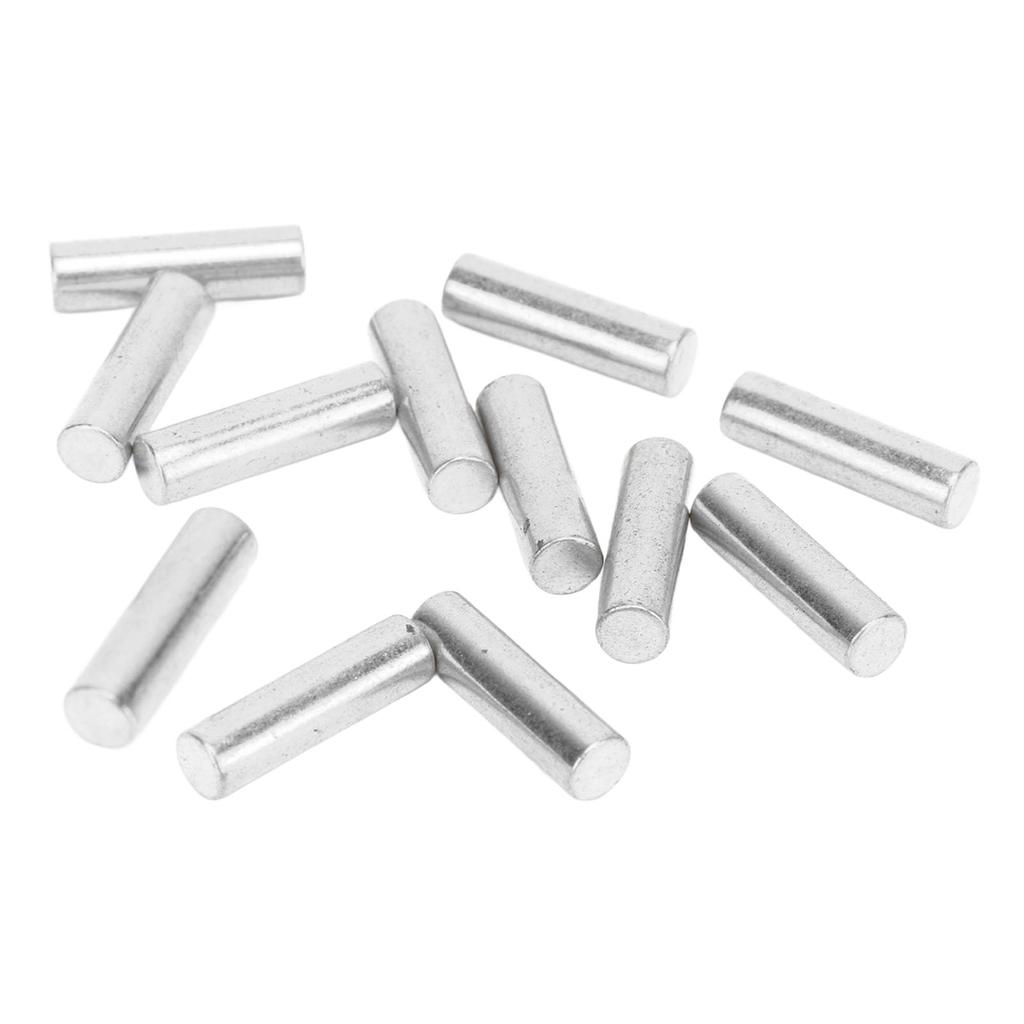 12PCS Pickup Magnet Slug Rod Replacement Electric Guitar Pickup Metal Magnetic Columns Silver