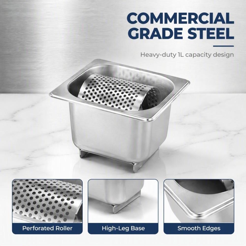 Stainless Steel Butter Dispenser 1L Capacity Butter Spreading Container  Commercial Kitchen