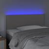 VidaXL LED Headboard Bedroom Furniture Single Bed Accessory Headboard Interior Grey 90x5x78/88 3121414