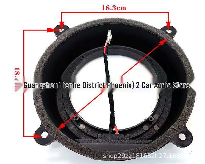 Compatible Audio Modification 6.5" Speaker Gasket for Atenza, Axela, CX-4, CX-5, CX-7 Non-Destructive Bracket