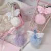 Plush Wing Phone Lanyard Lovely Bear Phone Chain Handmade Bowknot Keychain Backpack Pendant Camera Bag Accessory