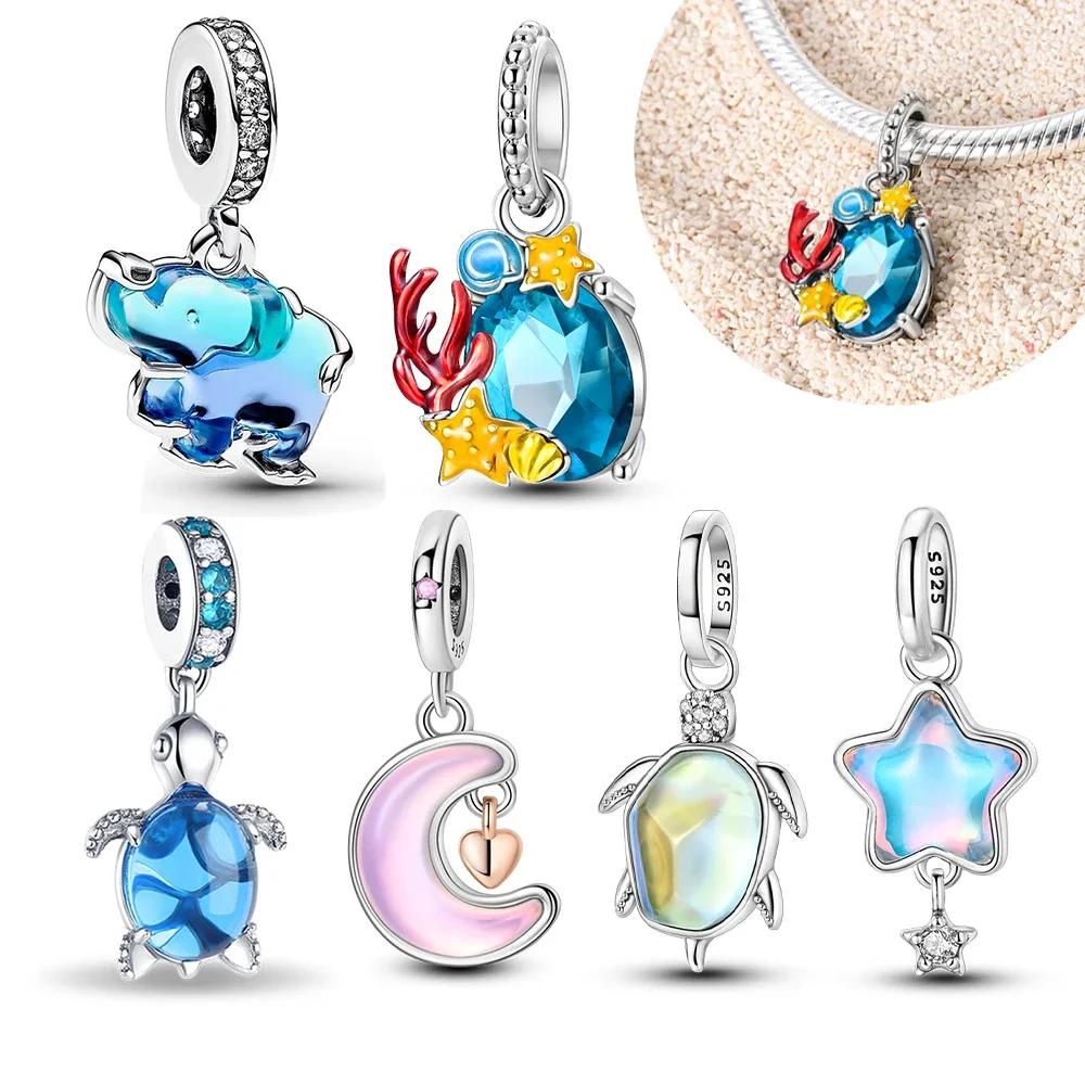 Copperpendant Marine Life Fantasy Aurora Star Fit Original Bracelet Women'S Jewelry Making Gift